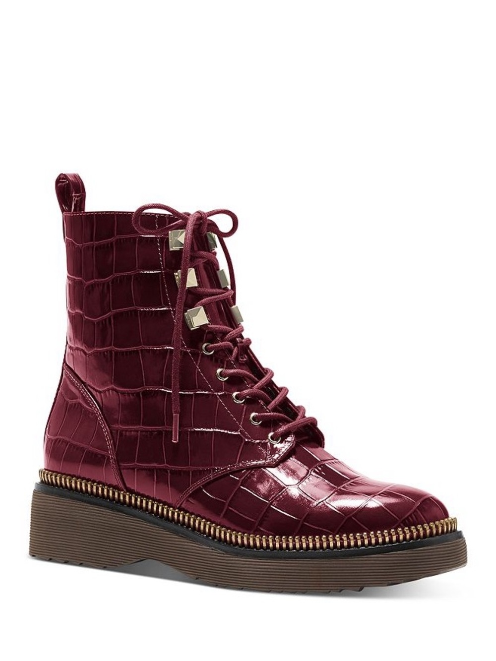 Women's Michael Michael Kors Haskell Leather Combat Bootie 8.5
